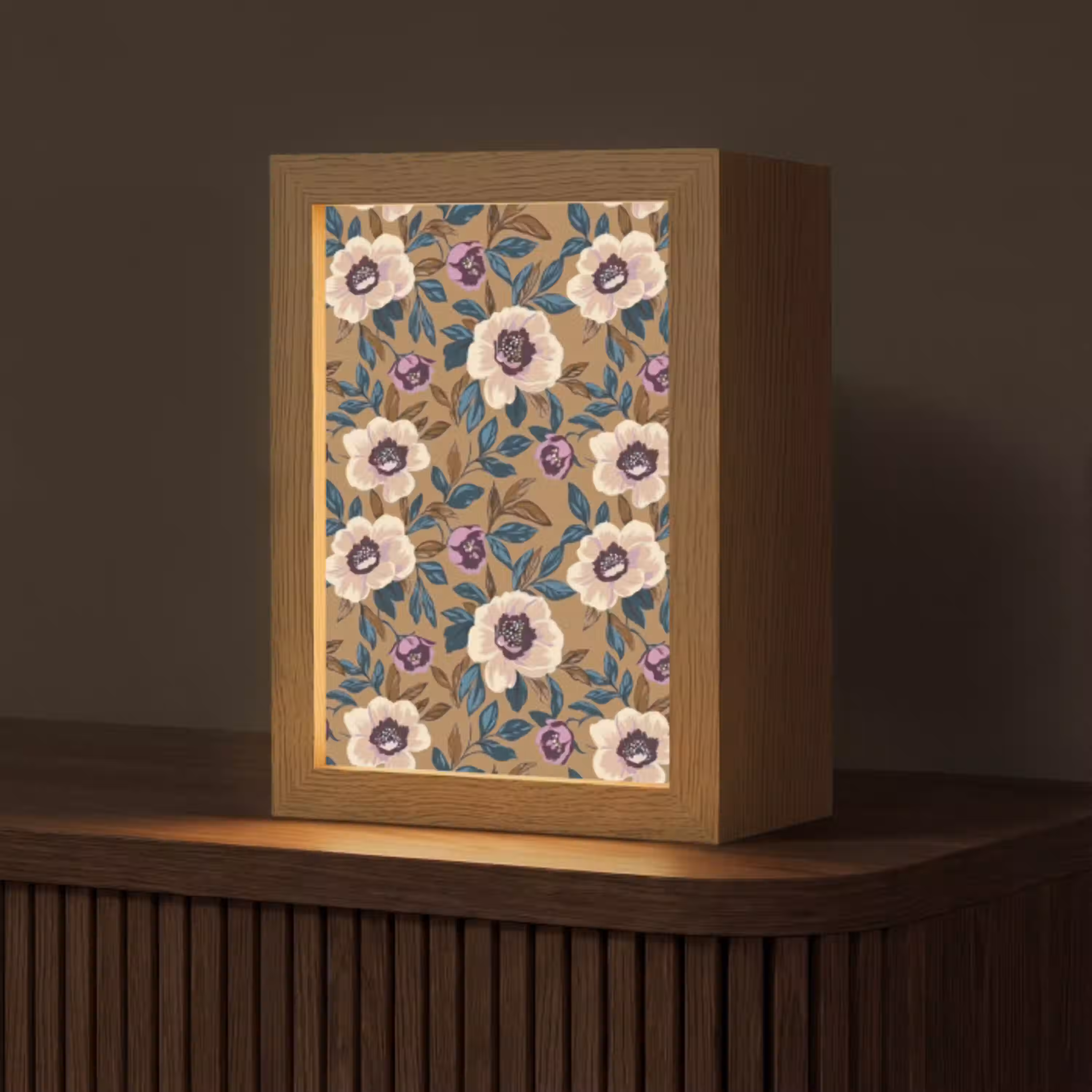 Floraal - Stilleven - Kleurrijk Light Box met kabel (Tafellamp) klein 925 -z3d_website