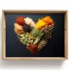 Specerijen - Mix - Hartvorm - Zwart Dienblad Rechthoek middel -z3d_shopping