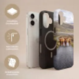Schotse Hooglanders - Weg - Landschap - Kudde Toughcase MagSafe Apple iPhone 17 klein -USP_Lagen_DE