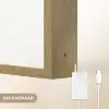 Minimalistisch - Stelen - Wit Light Box met batterij (Wandlamp) middel -USP_websiteoplaadbaarNL