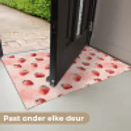 Aardbei - Patroon - Roze Deurmat klein 898 -USP_NL