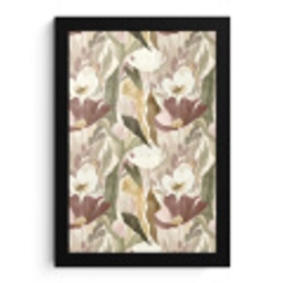 Bloemen - Aquarel - Kleurrijk fotolijst zwart zonder passe partout klein 224 -3d