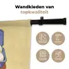 Eieren - Doos - Minimalistisch - Blauw Wandkleed katoen klein -sfeer2