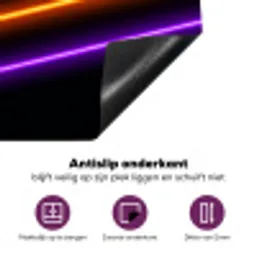 Esthetiek - Retro - Neon Inductie beschermer vinyl 3mm klein -zzzzzzz-cc-onderkant