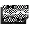 Design - Geometrie - Patroon - Zwart - Wit Inductie beschermer vinyl 3mm klein 276 -3d