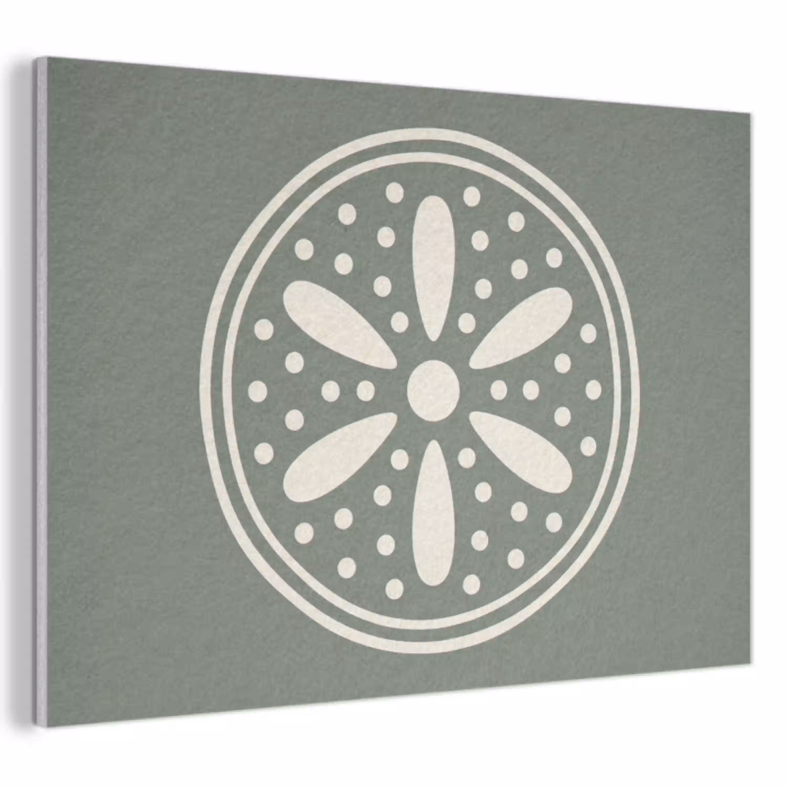 Patroon - Cirkel - Abstract - Groen - Decoratie PET vilt klein -3d