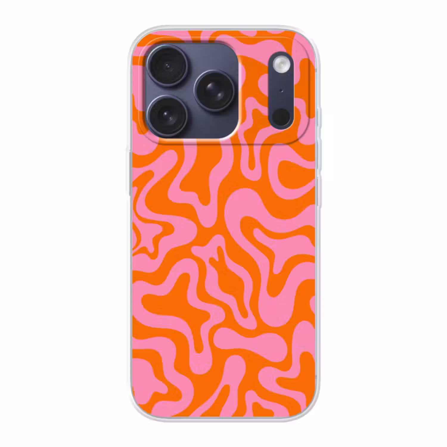 Handyhülle - Muster - Rosa - Orange - Abstrakt - Modern