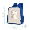 Pony in roze pastel kleuren Kinderrugzak - Blauw middel -productfoto_formaten