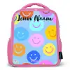 Vrolijk patroon van smileys Kinderrugzak - Roze middel -3d