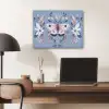 Vlinder - Vleugels - Stippen - Bloemen PET vilt klein -sfeer5