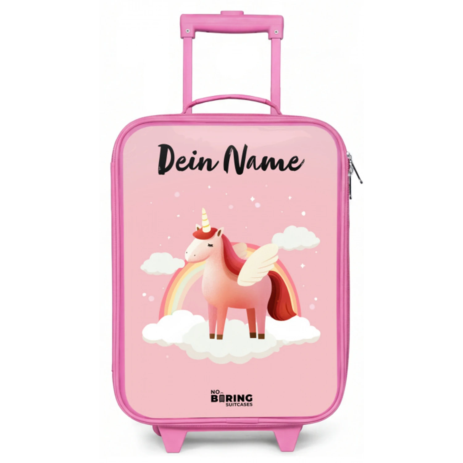 Eenhoorn - Vleugels - Roze - Regenboog Kinderkoffer - Roze klein -zz3dotto