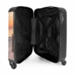 Zonsondergang - Strand - Zand NBS - Handbagage koffer - Volwassenen Unisex middel -binnenkant