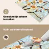 Bloesems - Wit - Mozaïek - Tak Inductie beschemer met haakjes klein -ky-schoon-nl