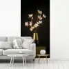 Sierlijk - Boeket - Goud - Vaas fotobehang vinyl groot -woonkamer
