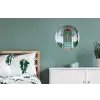 Deur - Patronen - Planten Wandcirkel aluminium klein -slaapkamer
