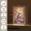 IJsvogel - Sprookjesbos - Roze - Bloemen Light Box met kabel klein -USP_NL