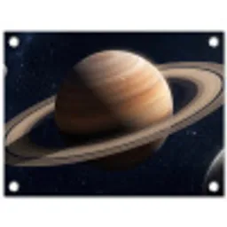 Planeten - Saturnus - Ruimte tuinposter los doek klein -3d