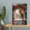 Doorkijk - Rozen - Vintage - Poort canvas 2cm klein -sfeer4