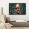 Vos - Mozaïek - Bos - Maan canvas 2cm klein -sfeer6