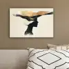 Vrouw - Golven - Zwart canvas 2cm klein -sfeer3