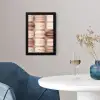 Macarons - Beige - Bruin fotolijst zwart zonder passe partout klein -sfeer4