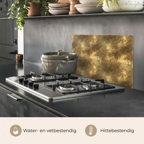 Antiek - Metaallook - Goud keuken achterwand spatscherm klein 900 -usp_NL