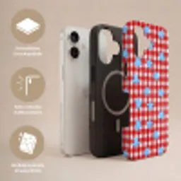 Ruit - Sterren - Rood Toughcase MagSafe Apple iPhone 17 klein 1017 -USP_Lagen_DE