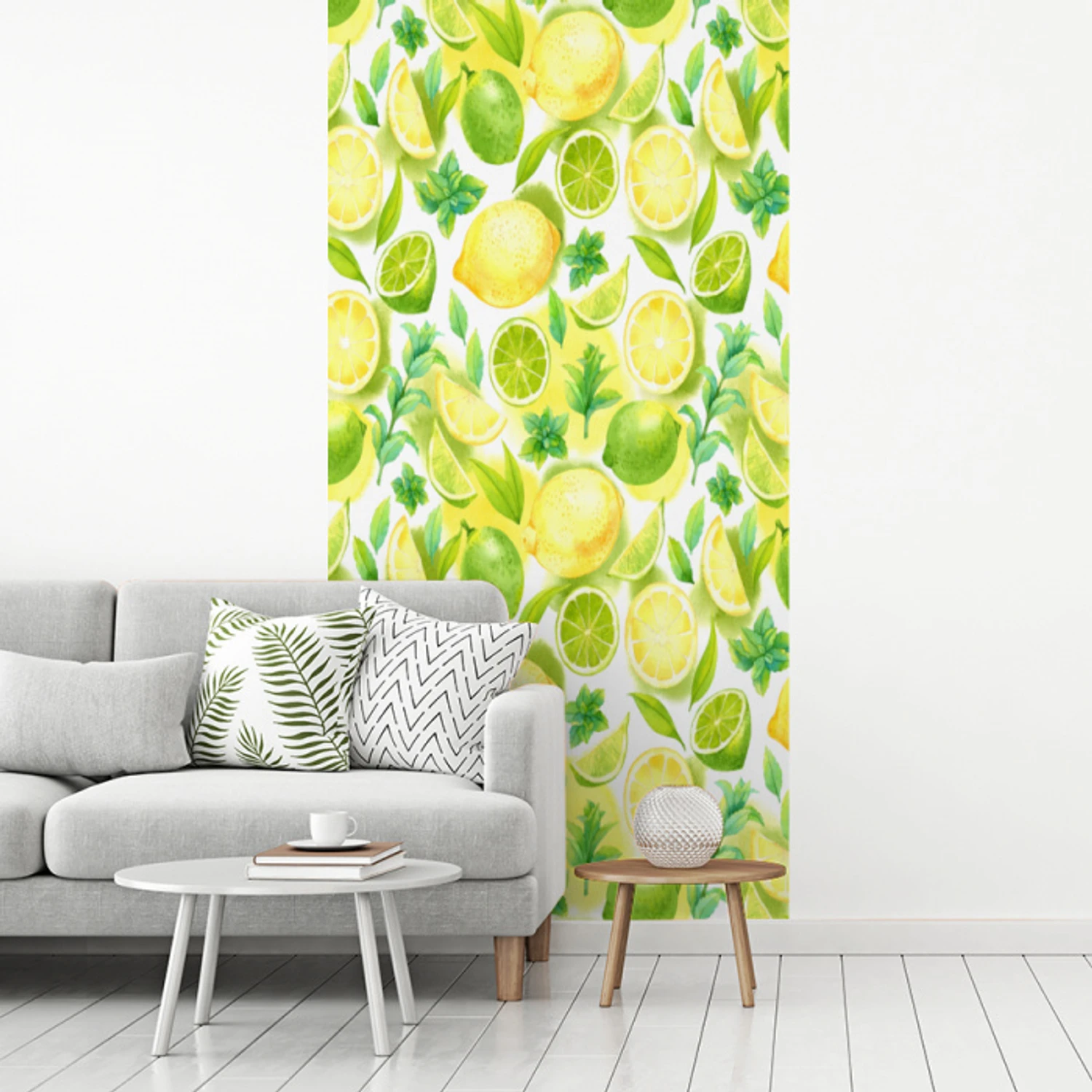 Citroen - Geel - Limoen - Groen fotobehang vinyl groot 64 -woonkamer