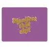 Manifest that shit - Paars - Glitter muismat rubber klein -3d