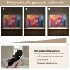 Felle bloemen - Dynamisch - Levendig Light Box met batterij (Wandlamp) middel -USP_dimbaarNL