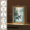 Bos - Water - Eenden - Mistig Light Box met kabel (Tafellamp) klein -USP_NL