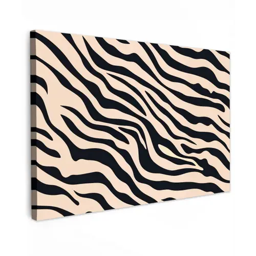 Zebraprint - Dynamisch - Roze canvas 2cm klein -z3d