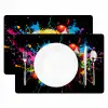 Spaghetti - Graffiti - Verf - Kleurrijk - Eten - Modern Placemat vinyl groot -zzsfeer2_Kitchenyeah-website