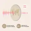 Wereldkaart - Realistisch - Beige Akoestische PET Vilt - Rond klein -USP_NL