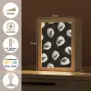 Oesters - Zwart - Vissen - Goud Light Box met kabel (Tafellamp) klein -USP_NL