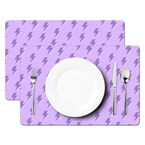 Bliksem - Paars - Lila Placemat vinyl groot 368 -zzsfeer2_Kitchenyeah-website