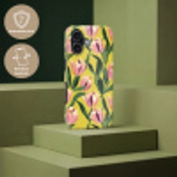 Tulpen - Botanisch - Geel Toughcase MagSafe Apple iPhone 17 klein 1017 -USP_PrintM_NL