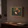 Vrouw - Rood - Groen - Druiven Light Box met batterij (Wandlamp) middel -sfeer1
