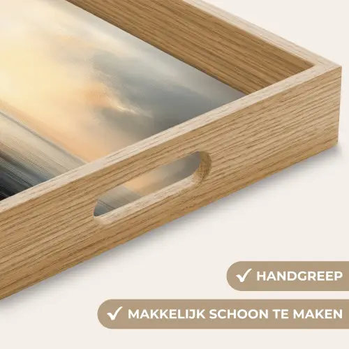 Zon - Horizon - Zee Dienblad Rechthoek middel -USP_HandgreepNL