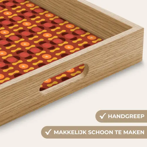 Retro - Disco - Hippie Dienblad Rechthoek middel 911 -USP_HandgreepNL