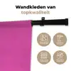 Smiley - Vrolijk - Roze Wandkleed katoen klein -sfeer2
