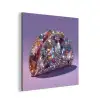 Edelstenen - Glitters - Paars - Kleurrijk aluminium wit klein -3d