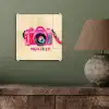 Camera - Memories - Roze - Geschilderd plexiglas 5mm klein -sfeer3