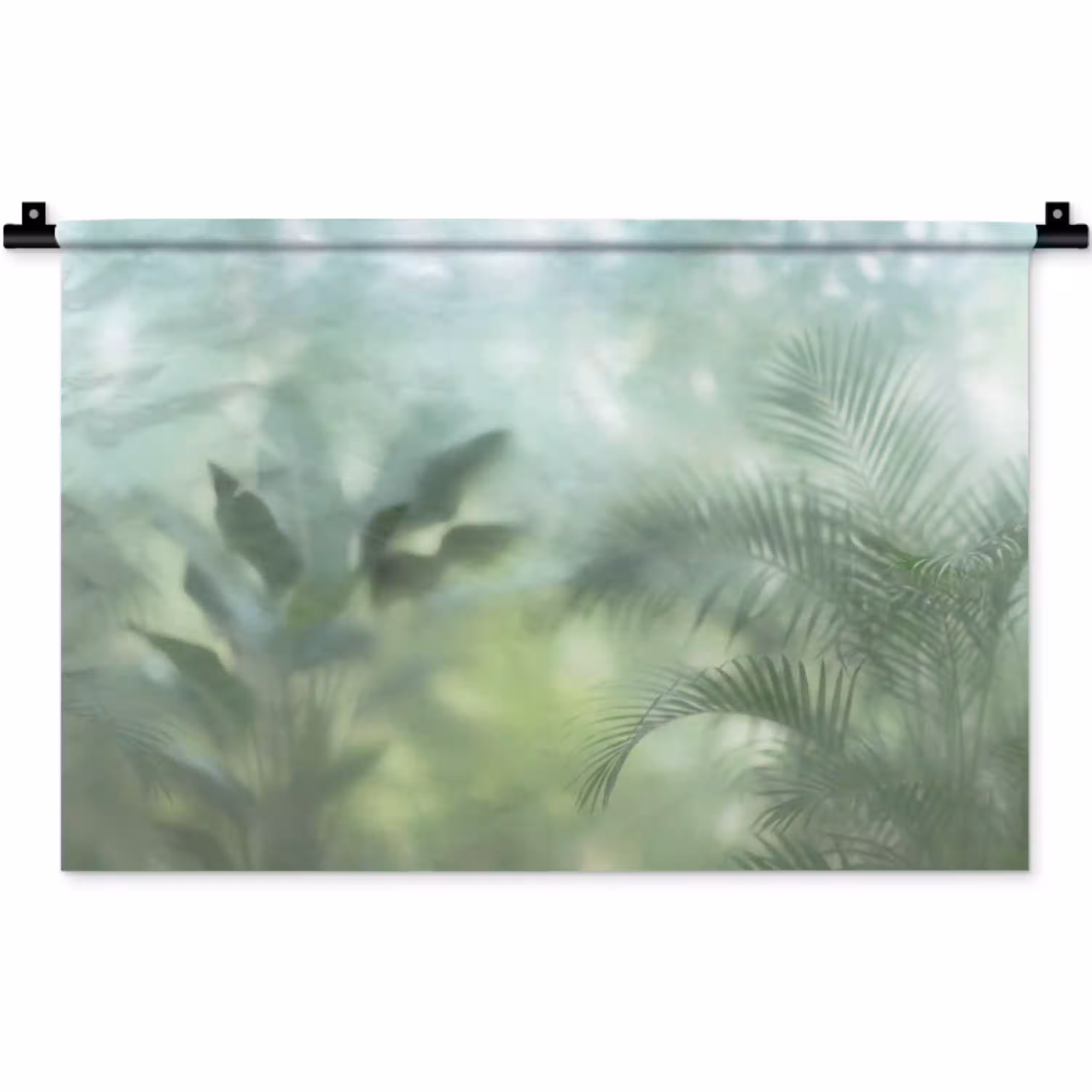 Natuur - Vervaagd - Groen - Abstract - Modern Wandkleed katoen klein -zz3d