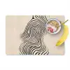 Lijnen - Abstract - Golvend - Zwart Placemat vinyl groot -zzzproduct_Kitchenyeah-website