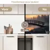 Brug - Mist - Bomen - Water keuken achterwand 2 middel -voor-na2_NL