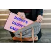 Daddy's - Blauw - Blokletters laptophoes neopreen klein -tas