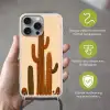 Cactus - Woestijn - Zand - Bruin Hoesje iPhone 16 Pro Max met koord klein -sfeer2_NL