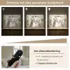 Dieren - Giraffe - Bladeren - Kinderen Light Box met batterij (Wandlamp kind) middel -USP_dimbaarNL