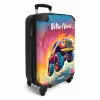 Roze Monstertruck Vliegt over het Asfalt NBS - Handbagage koffer - Kinderen Unisex middel -productfoto_3d